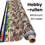 Hobbyrullen – Assorterede voksdugsrester (20 m)