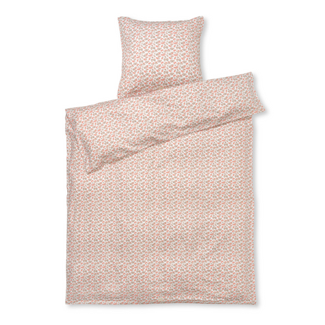 JUNA Pleasantly sengetøj 140 x 220 cm – Hvid/Rosa