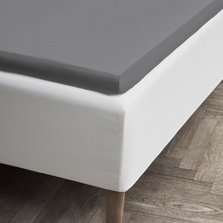 JUNA Percale kuvertlagen 180 x 200 cm – Grå