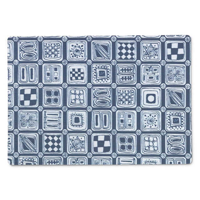 Juna Squares dækkeserviet blå 30 x 43 cm