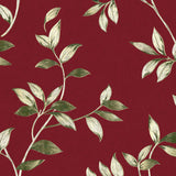 Liane Rouge – Voksdug i bordeaux med gyldne bladranker, mønster