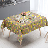 Limonata – Beige voksdug med citroner og hessianlook, miljø