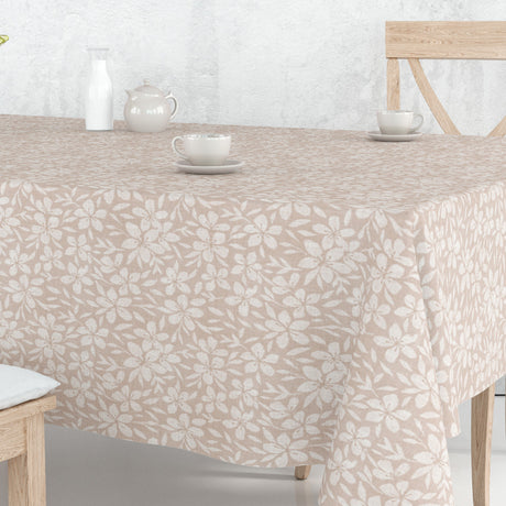 Linen Leaf Natur – Let præget voksdug med bladmønster