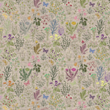 Lino Meadow – Akryldug i hørlook med blomster og natur, 160 cm, mønster