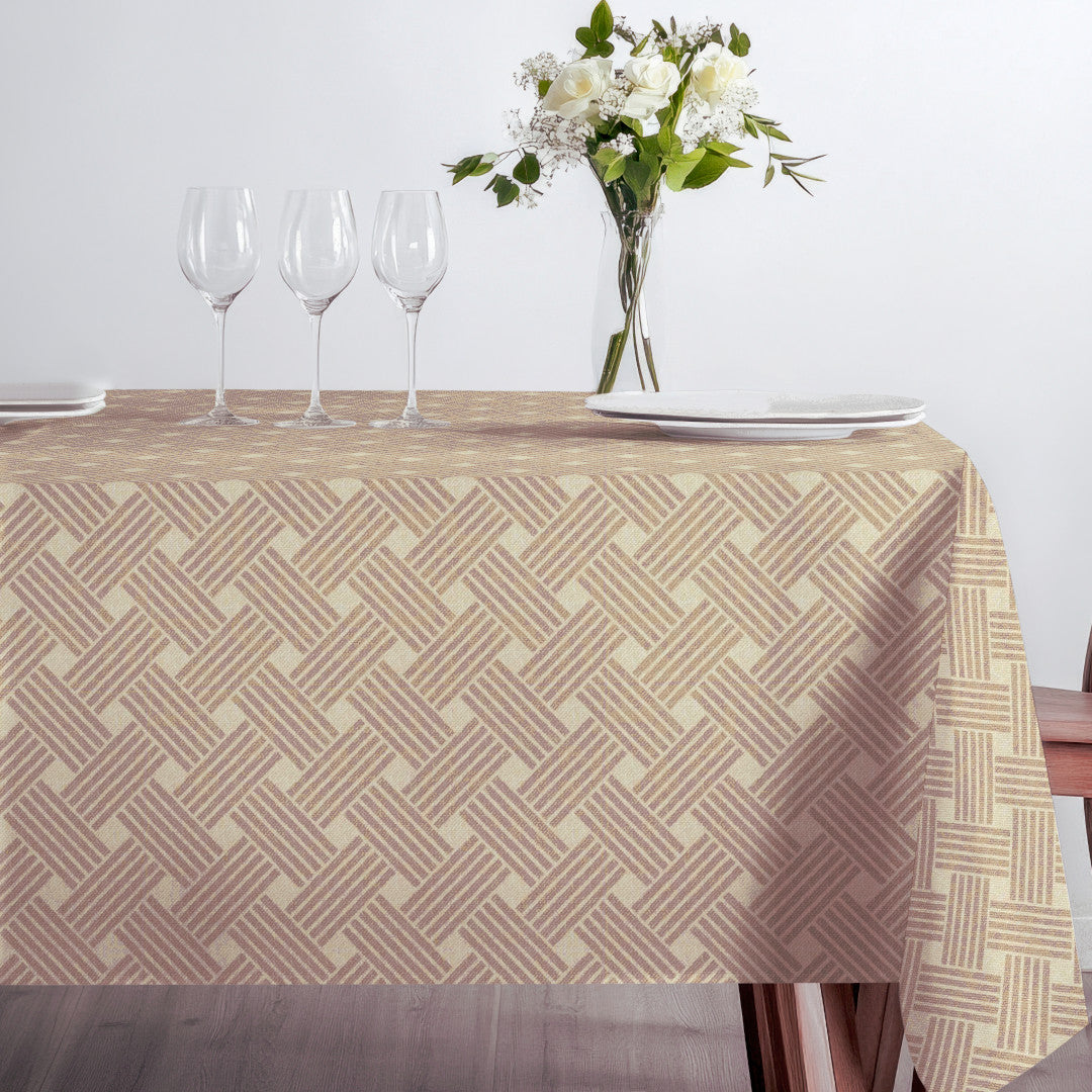 Lisa Culla Flet – Akryldug med grafisk fletmønster, siden