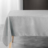 Lolly Grey – Damaskdug med grafisk vævet mønster – 140 x 240 cm