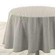 Mini Vichy Naturel – Rund voksdug med tern Ø 155 cm