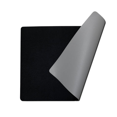 Moon dækkeserviet i kunstlæder – Black/Light grey – 30 x 43 cm