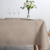 Nagore Beige – Akryldug med klassisk sildebensmønster, side
