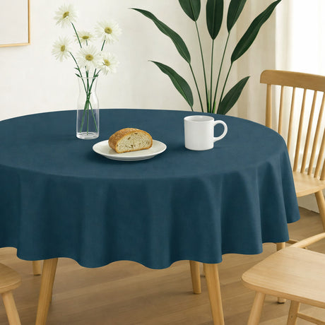 Nelson, ensfarvet rund stofdug Ø 180, Petroleum, miljø