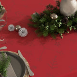 Engholm Noel damaskvævet juledug, rød - 150 x 370 cm