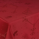 Engholm Noel damaskvævet juledug, rød - 150 x 420 cm