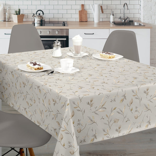 Nordfavn Canadian Poplar - Voksdug med let botanisk mønster, køkkenmiljø