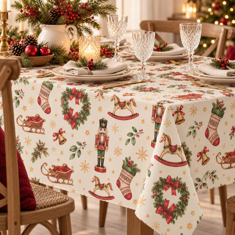 Nordfavn Cascanueces – Akryldug med nostalgiske julemotiver