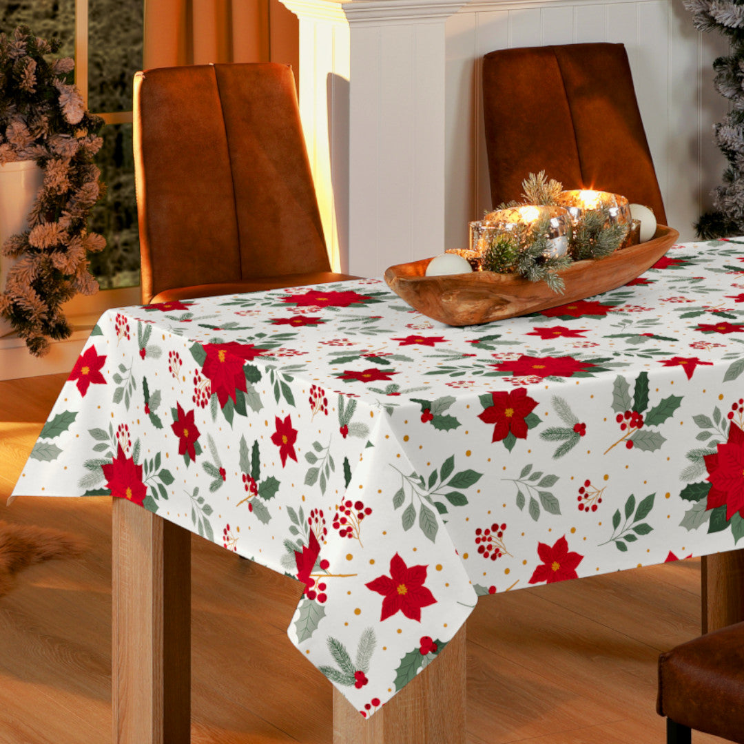 Nordfavn Christmas Joy – Julevoksdug med julestjerner, miljø