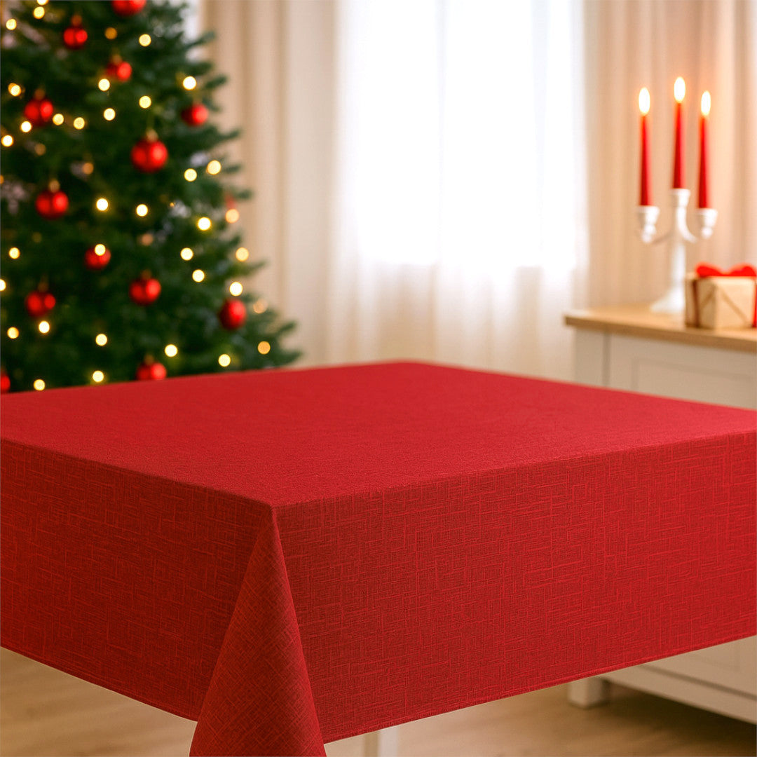 Nordfavn Red - Ekstra kraftig rød præget voksdug miljø