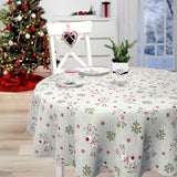 Nordfavn Ciervos Navidad – Rund julevoksdug med søde rensdyr