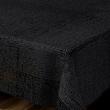 Nordfavn Elegant Black Onyx – Ekstra kraftig sort voksdug med smukt præget spil, hjørne