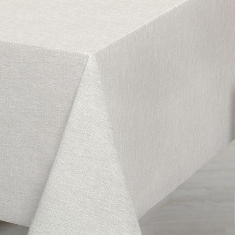 Nordfavn Fine Texture Snow – Let præget voksdug med fint hørlook, miljø