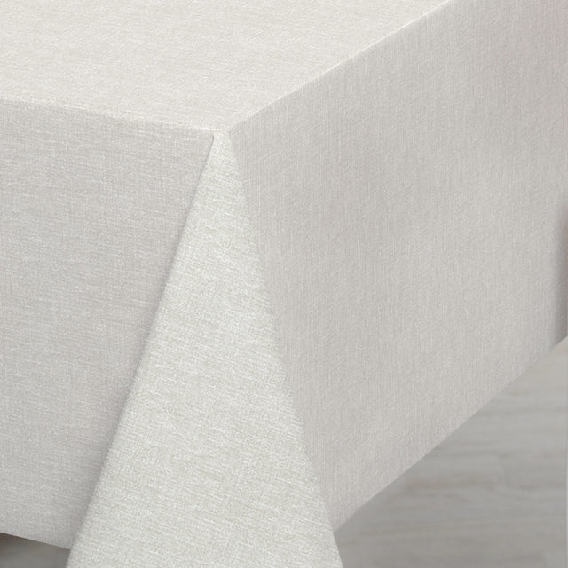 Nordfavn Fine Texture Snow – Let præget voksdug med fint hørlook, miljø