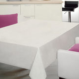 Nordfavn Fine Texture Snow – Let præget rund voksdug med fint hørlook