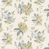 Nordfavn Fruehling Gul - Voksdug med elegant blomsterprint, mønster