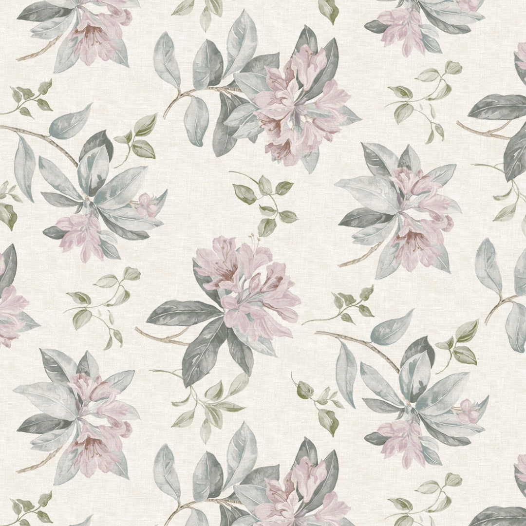 Nordfavn Fruehling Rosa - Voksdug med blødt blomsterprint, mønster