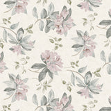 Nordfavn Fruehling Rosa - Voksdug med blødt blomsterprint, mønster