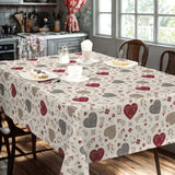 Nordfavn Hati Natur - Voksdug med dekorativt hjertemønster, romantisk miljø