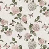 Nordfavn Hortensia Have - Voksdug med sommerfugle, mønster