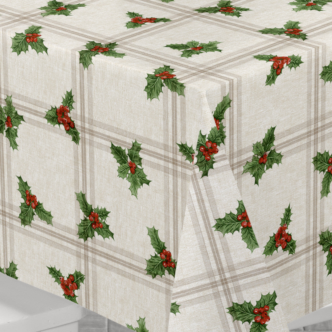 Nordfavn Houx de Noël – Klassisk julevoksdug med kristtorn