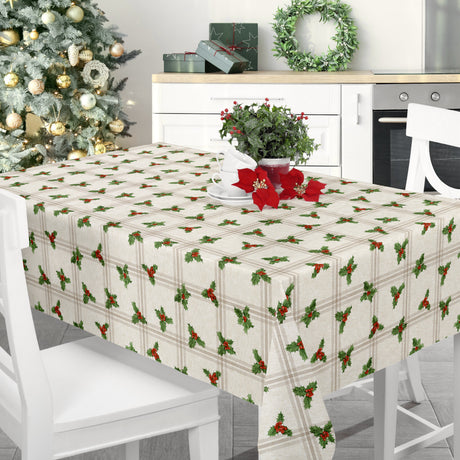 Nordfavn Houx de Noël – Klassisk julevoksdug med kristtorn, miljø