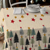 Nordfavn Joy – Juleakryldug med juletræer og stjerner, nærbillede