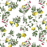 Nordfavn Lemon Cherry – Voksdug med citroner og kirsebær, mønster