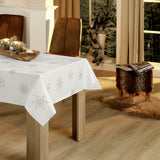 Nordfavn Marilyn – Lys grå julevoksdug med iskrystaller, miljø 2