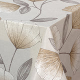 Nordfavn Shell Flower Beige – Voksdug med blødt, botanisk udtryk, hjørne