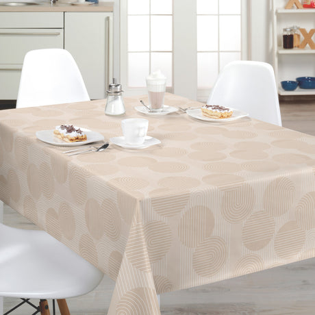 Nordfavn Soft Geo Sand – Voksdug med grafisk mønster, miljø
