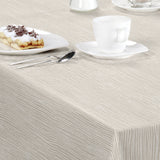 Nordfavn Strange Ways Beige - Voksdug i beige med striber, detaljer