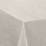 Nordfavn Strange Ways Beige - Voksdug i beige med striber, hjørne