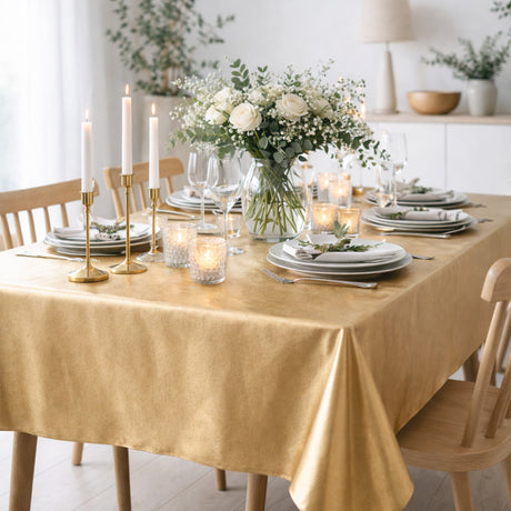 Nordfavn Uni guld – Glat voksdug i elegant lys guldfarve