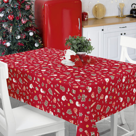 Nordfavn Xmas Cookies – Julevoksdug med småkager og julemotiver, miljø