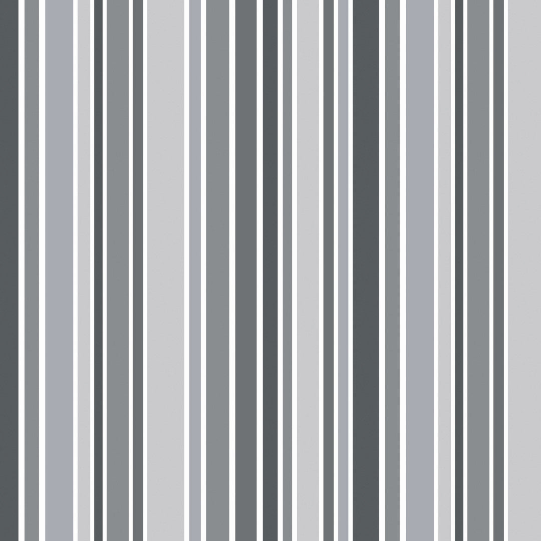 Nordic Stripe grå – Stribet voksdug med let struktur, mønster
