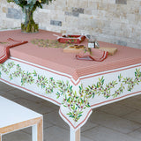 Nyons Terracotta - Rektangulær akrylbelagt provencedug 150 x 250 cm, miljø
