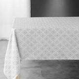 Orphee – Damaskdug med fint, geometrisk vævet mønster – 140 x 240 cm