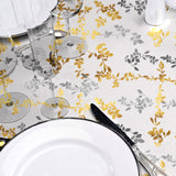 Pampa Metallic – Gennemsigtig voksdug med glittereffekt, nærbillede