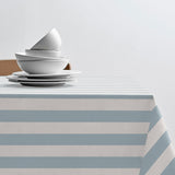 Parallel Linen Blue – Södahl akryldug i 100% bomuld med antiskrid