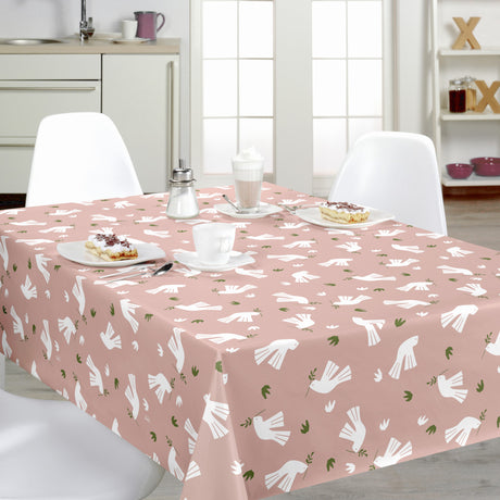 Peace is in the Air Rosenwood – Lola voksdug med grafisk fuglemotiv