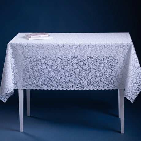 Petite Rose Hvid – Blondevoksdug med små roser