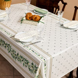 Ramatuelle Ecru - Rektangulær provencedug 155 x 350 cm, miljø