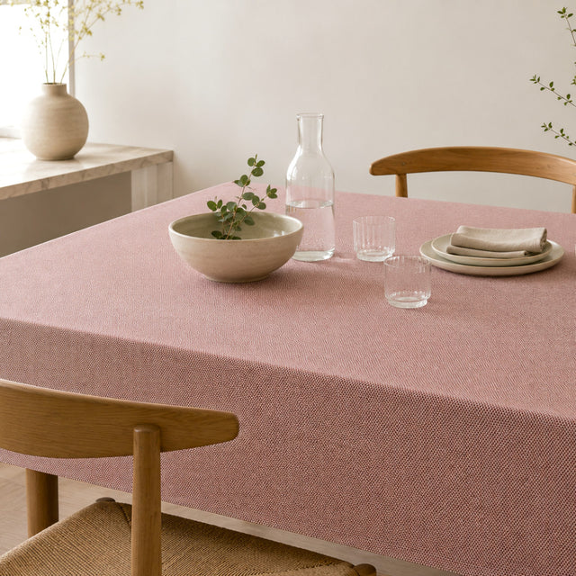 Nordfavn Roa Tinto Gammel Rosa – Bred jacquardvævet akryldug, 160 cm